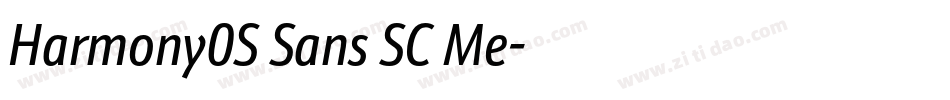 Harmony0S Sans SC Me字体转换